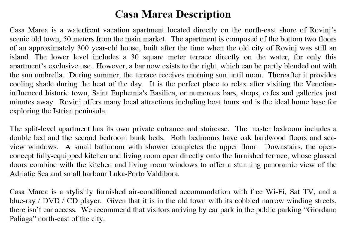 Apartma Casa Marea Rovinj
